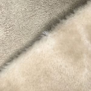 फर फैब्रिक के साथ Suede Bronzed