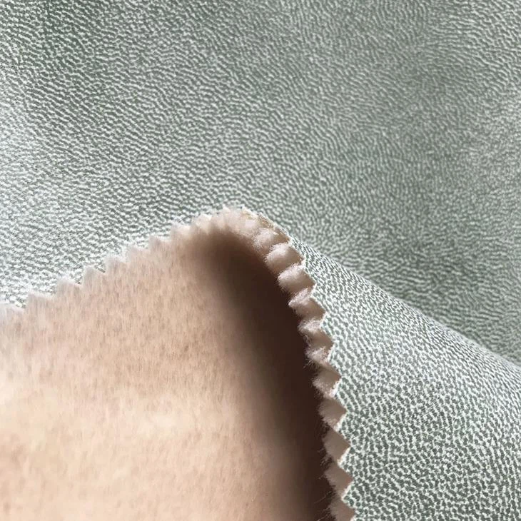 Stamping Suede With Fur Fabric