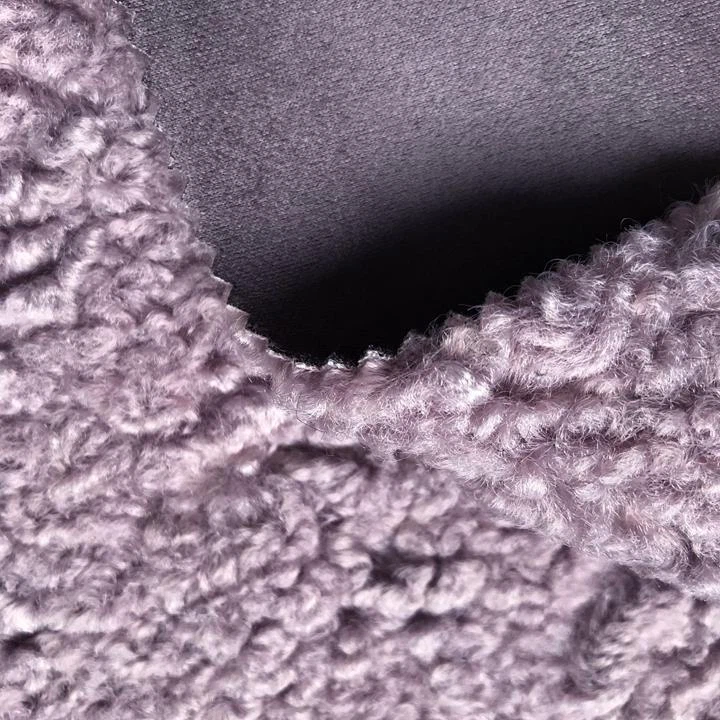 Suede Lamb Fur Fabric